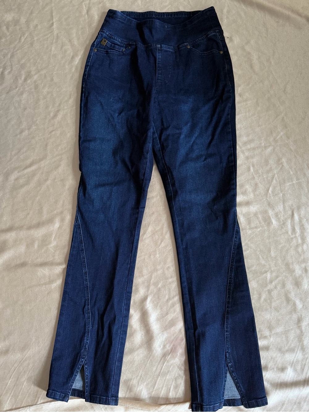 Belle by Kim Gravel Regular TripleLuxe Denim Split Hem Jean Size 4 A714178
